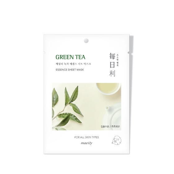 Mặt Nạ Tinh Chất Trà Xanh Dưỡng Ẩm Và Ngăn Ngừa Mụn Hình Thành Maeily Green Tea Essence Sheet Mask 21ml